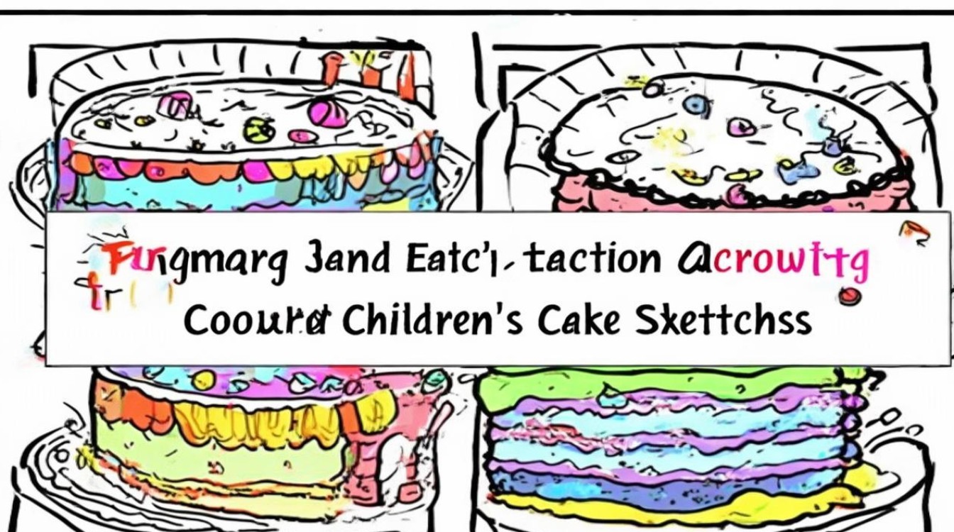 如何用幼儿蛋糕简笔画彩色活动激发创造力与认知发展？-图3
