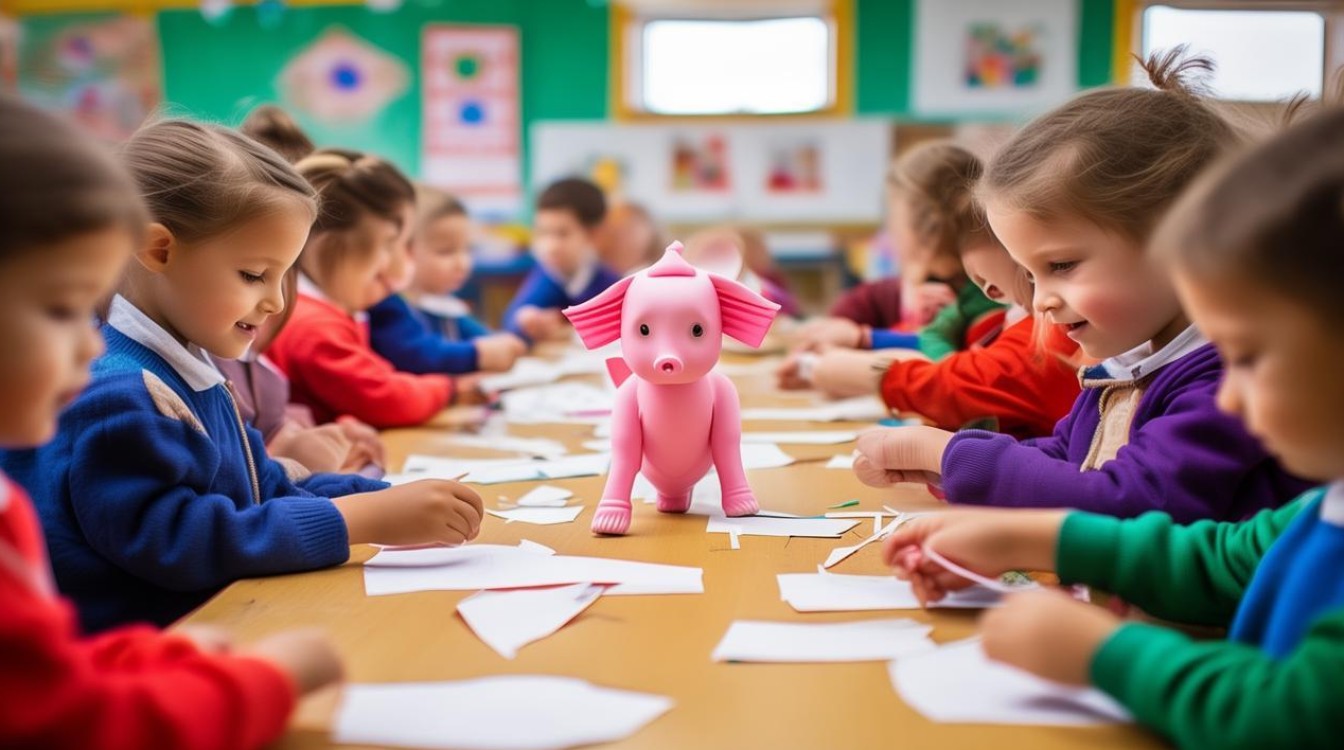 如何简单制作幼儿园手工小猪？-图1