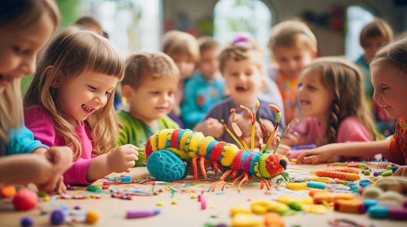 如何用幼儿园毛毛虫手工制作激发幼儿创造力？-图3
