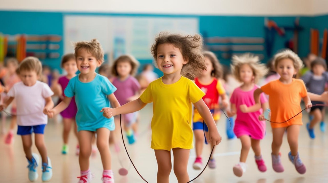 如何设计有效的中班幼儿体育跳远教案？-图1