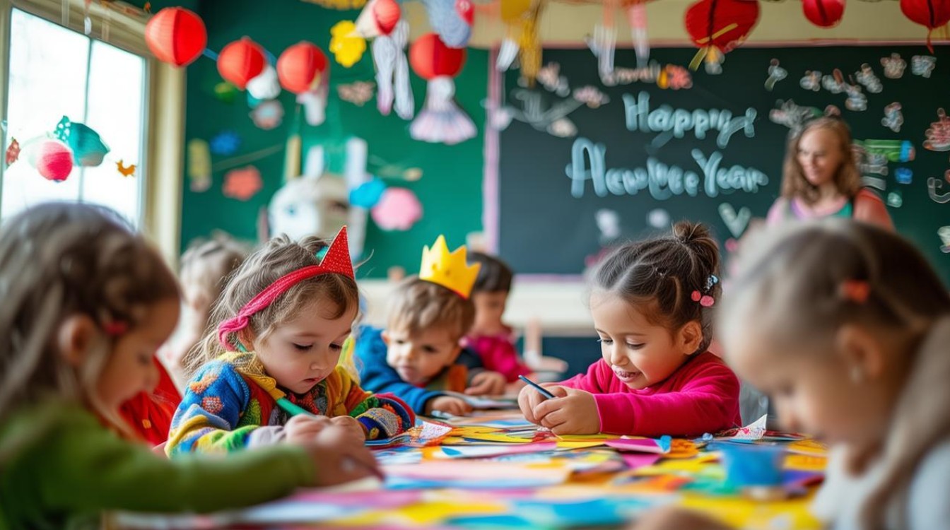 幼儿园新年主题教案如何设计？-图1