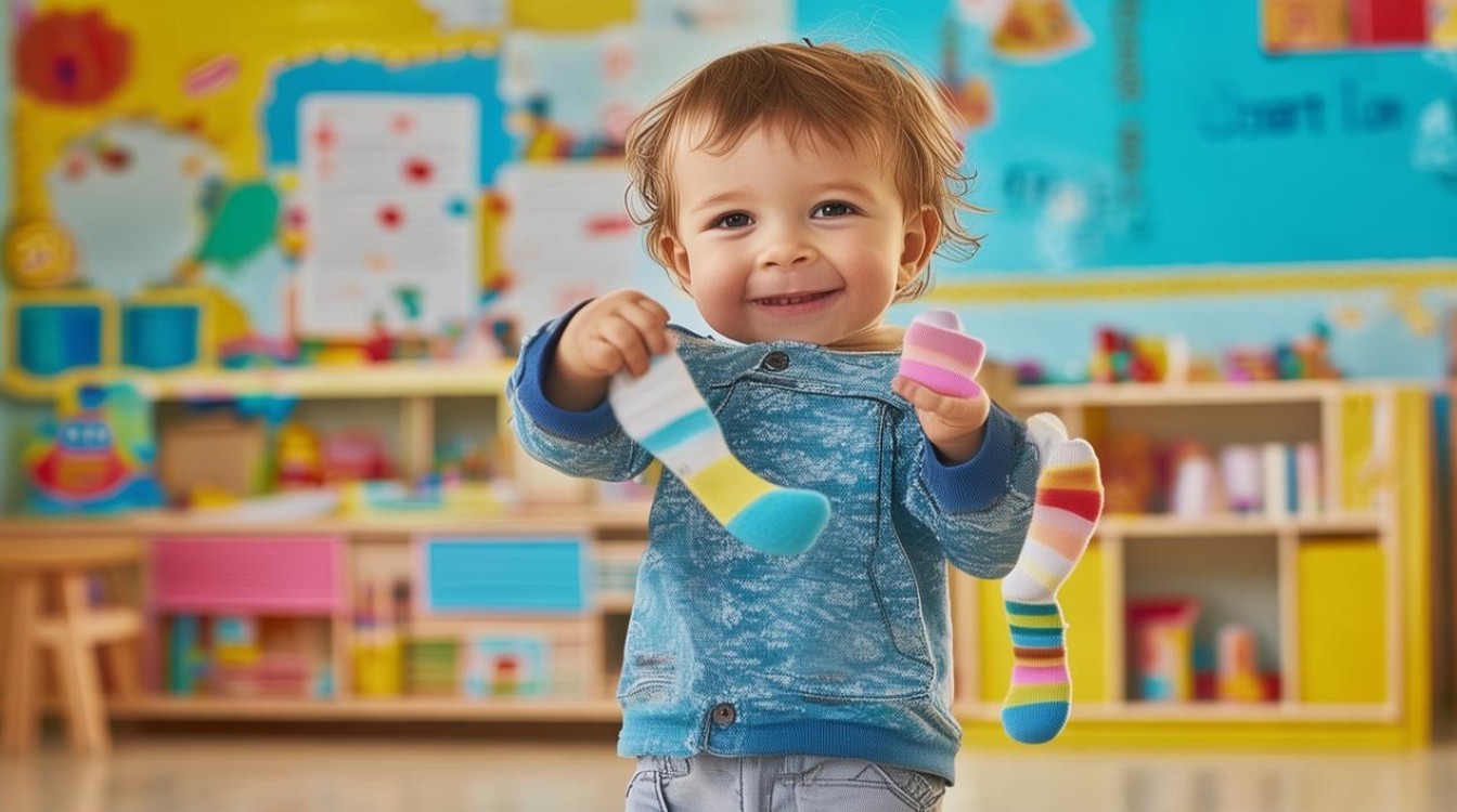 如何通过袜子游戏培养幼儿园小班自理能力？-图1