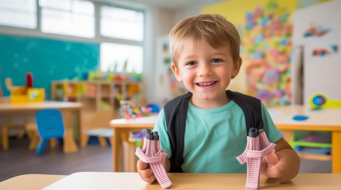 如何通过袜子游戏培养幼儿园小班自理能力？-图2
